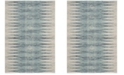 Safavieh Evoke Ivory and Turquoise 6'7" x 9' Area Rug